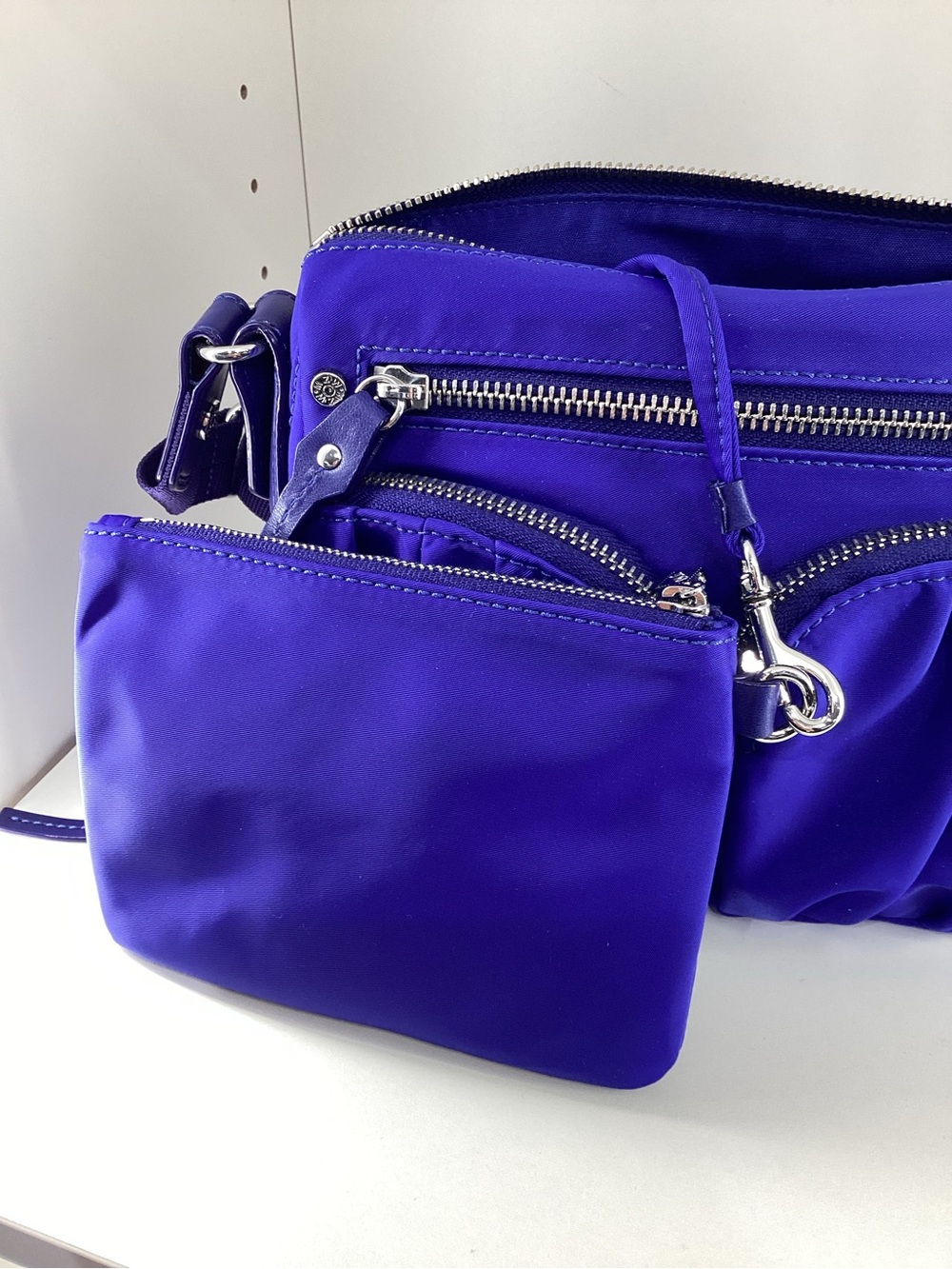 PrecOwned MZ Wallace Small Royal Blue Nylon Crossbody Bag. - Picture 6 of 11